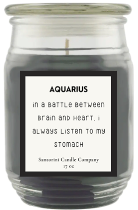 Aquarius Zodiac Candles