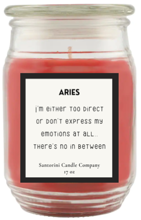 Aries Zodiac Candles