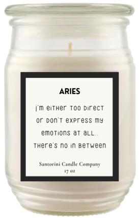 Aries Zodiac Candles