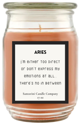 Aries Zodiac Candles