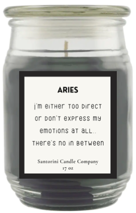 Aries Zodiac Candles