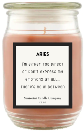 Aries Zodiac Candles