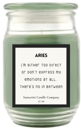 Aries Zodiac Candles