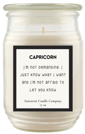 Capricorn Zodiac Candles