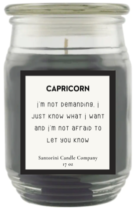 Capricorn Zodiac Candles