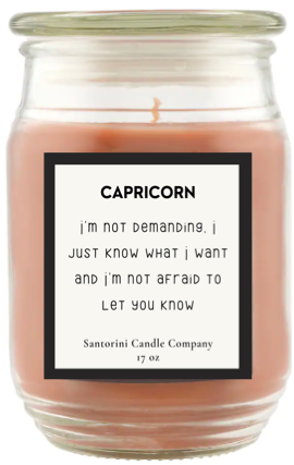 Capricorn Zodiac Candles