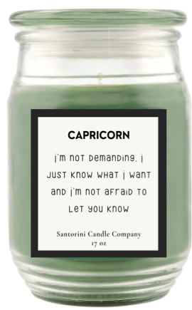 Capricorn Zodiac Candles