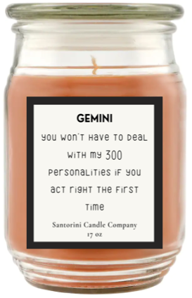 Gemini Zodiac Candles