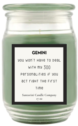 Gemini Zodiac Candles