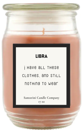 Libra Zodiac Candles