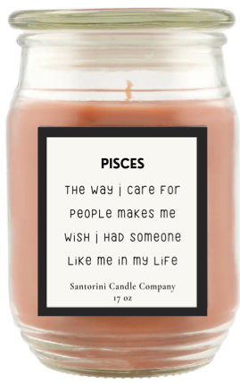 Pisces Zodiac Candles