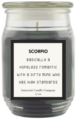 Scorpio Zodiac Candles