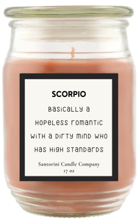 Scorpio Zodiac Candles