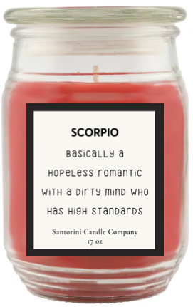 Scorpio Zodiac Candles