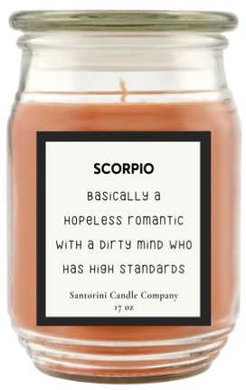 Scorpio Zodiac Candles