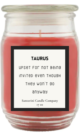 Taurus Zodiac Candles