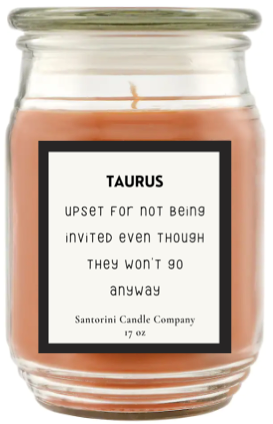 Taurus Zodiac Candles