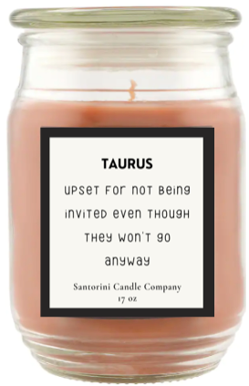 Taurus Zodiac Candles